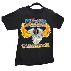 Vintage Harley-Davidson Womens Size Large Lake Tahoe Horizon Motorcycle T Shirt